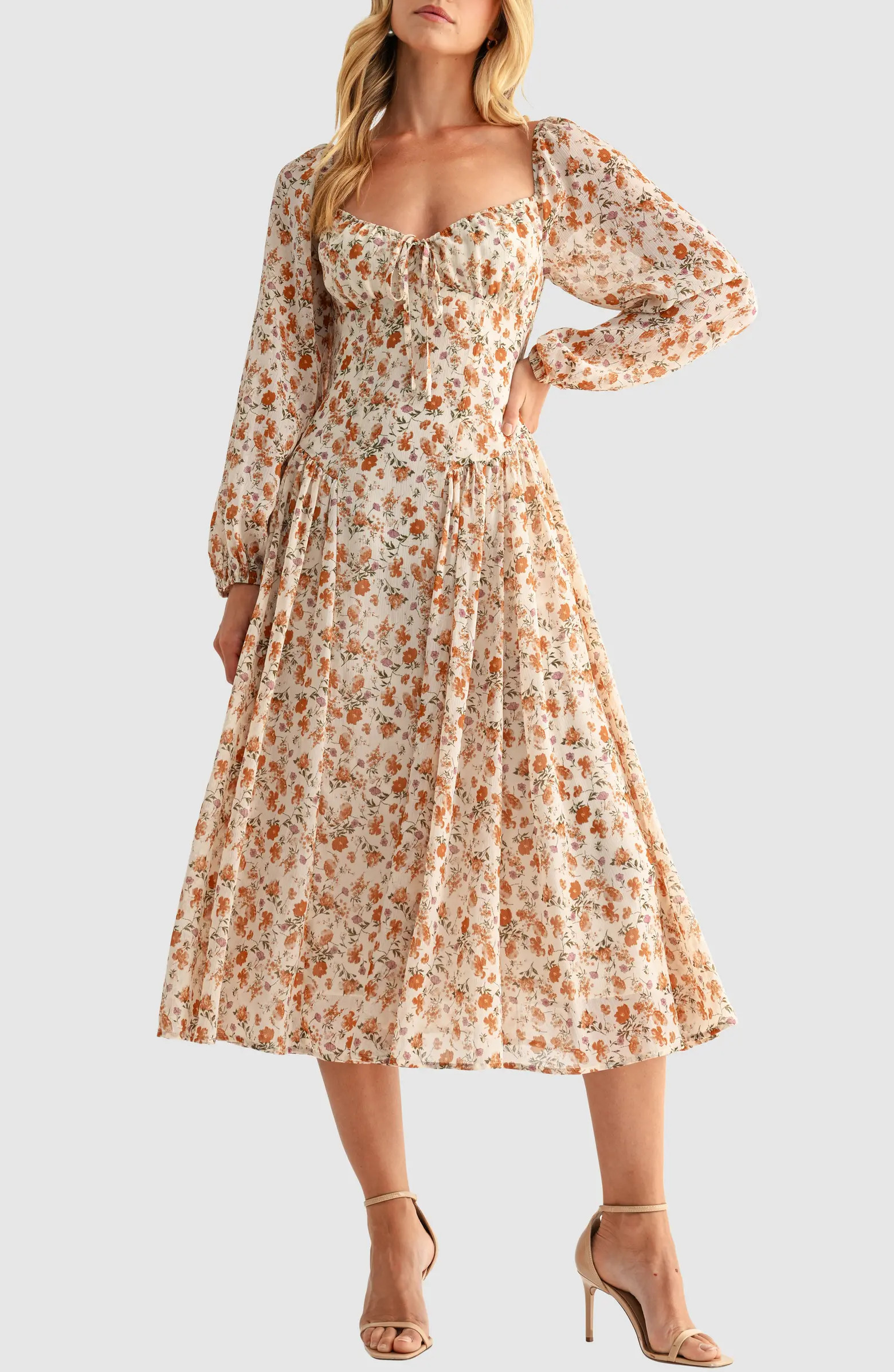 Floral Long Sleeve Dress | Nordstrom