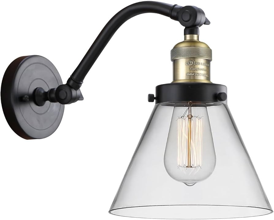 515-1W-BAB-G42-LED Bare Bulb 1 Light Cord Set, Black Antique Brass | Amazon (US)
