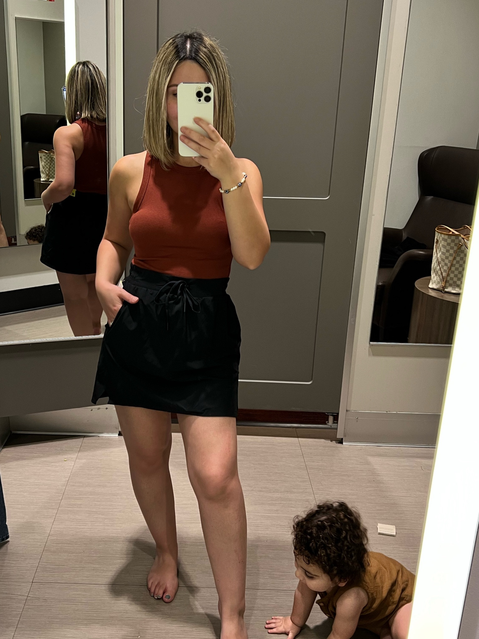 Target—casual style for fall!🍂 

Top: S
Skirt: (built-in shorts) S/TTS 

#LTKfindsunder50 #LTKU #LTKstyletip