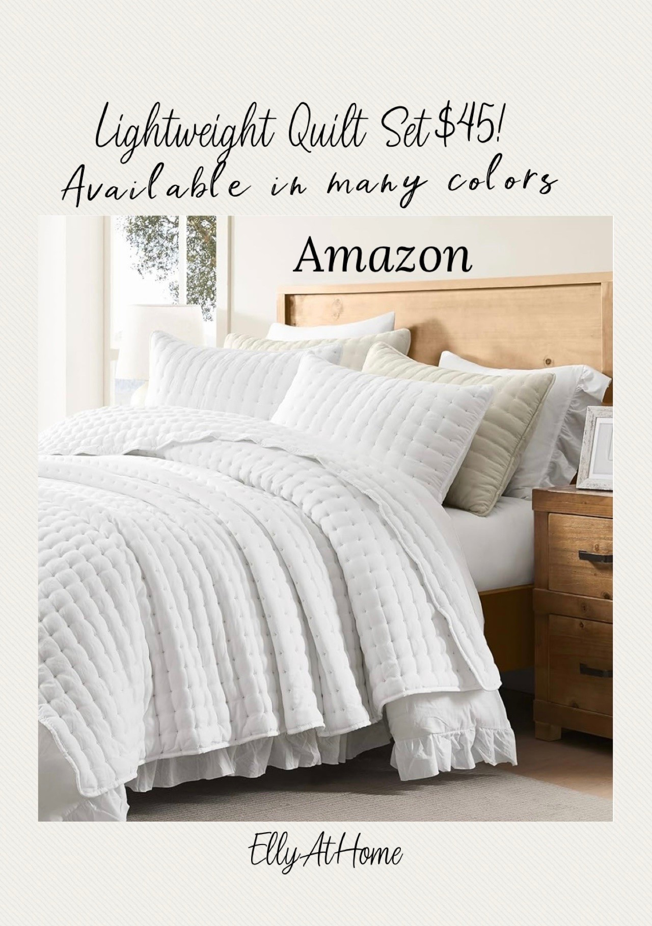 Beautiful bedding perfect for layering for summer! More colors available. More bedroom styling and furniture ideas for primary bed, guest bedroom, teen bedroom. Neutral decor, neutral home styling. Amazon home. Some selections on early Prime deals!

#LTKdayinmylife #LTKHome #LTKSaleAlert