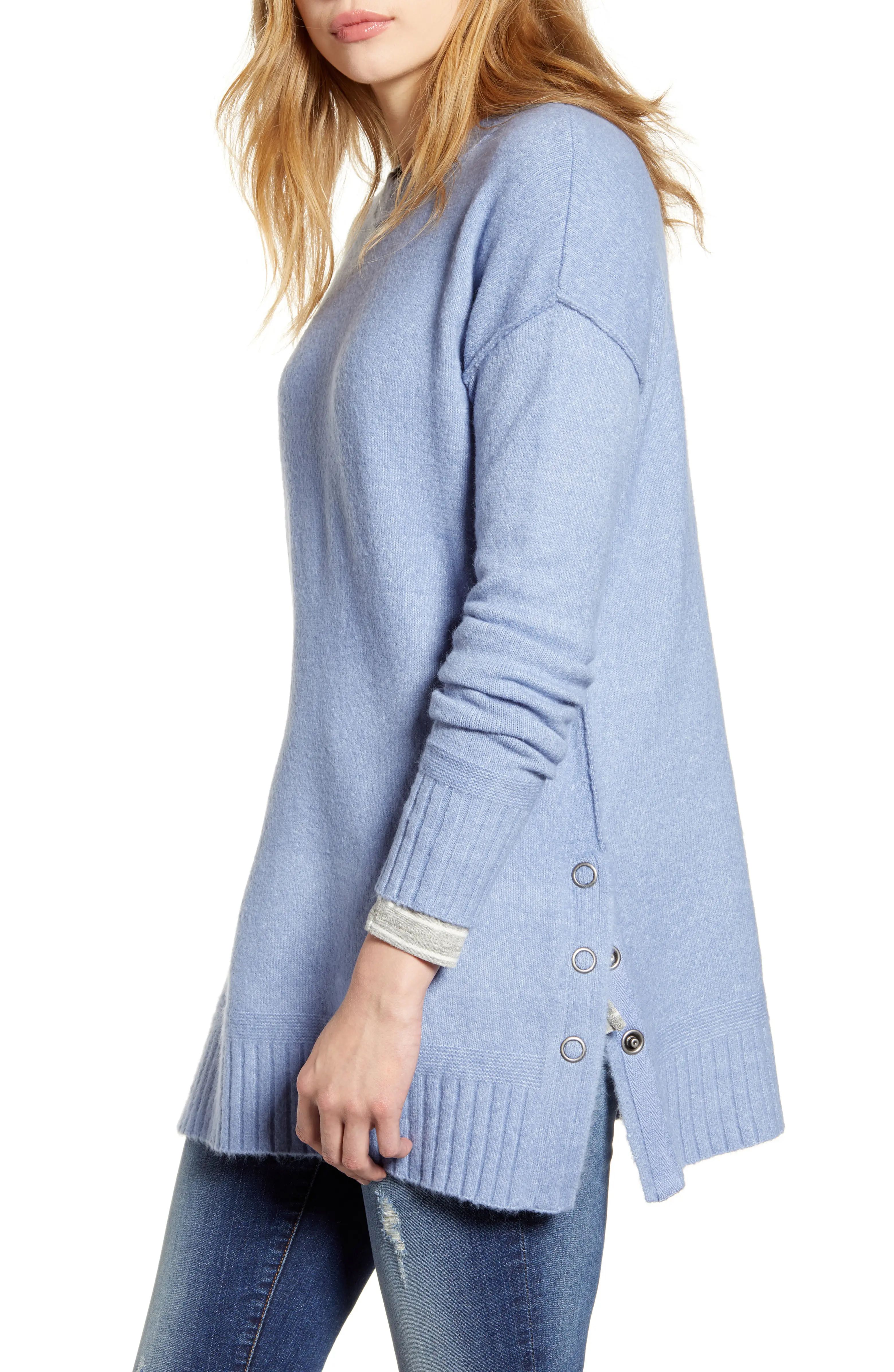 Side Snap Tunic Sweater | Nordstrom