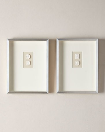 Medium Triple Framed Intaglios, Set of 2 | Horchow