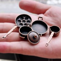 1/12 Dollhouse Cooking Pot Cookware Set For Dolls House Pan Dollhouse Kitchen Accessories | Etsy (US)