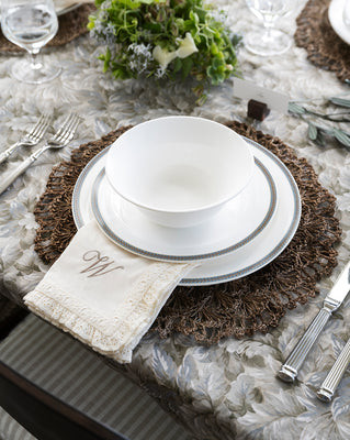 Lace Trim Napkins (Set of 4) Cream | McGee & Co. (US)