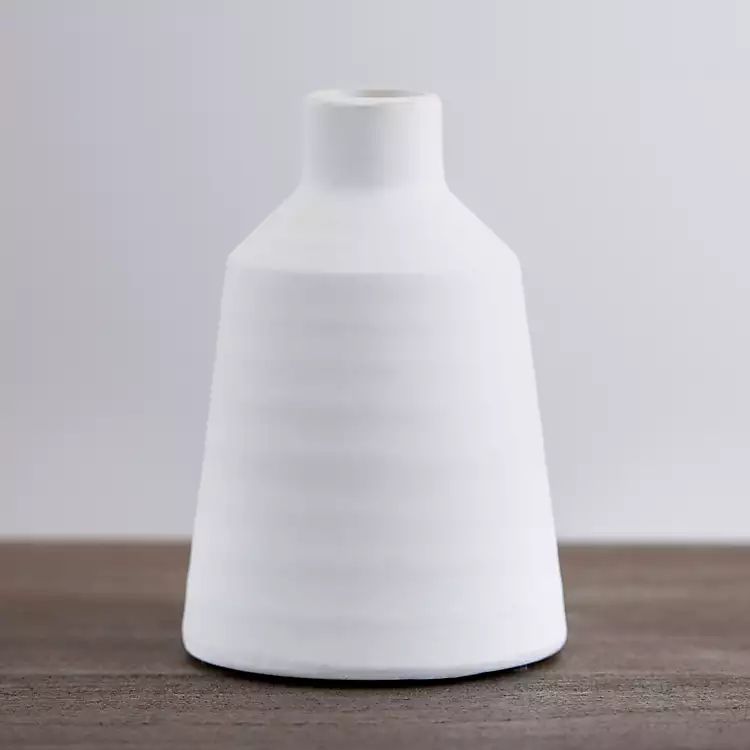 New!Matte White Modern Vase, 6 in. | Kirkland's Home