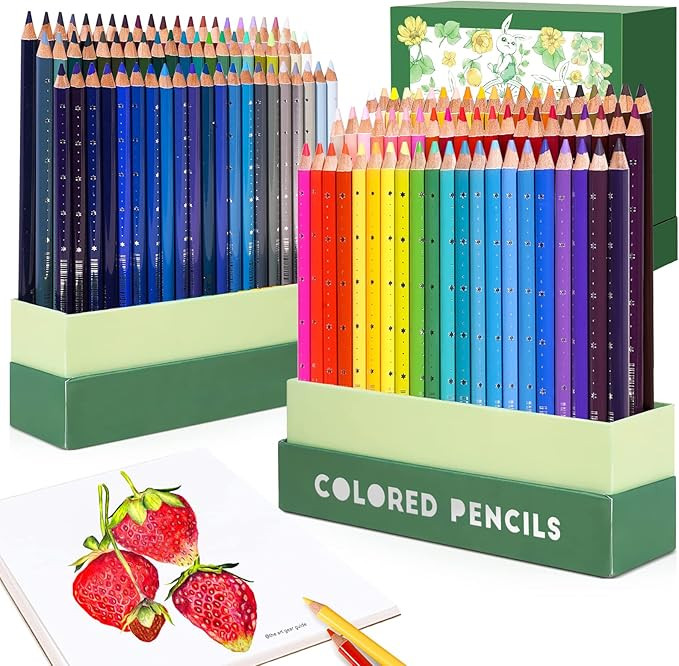 Arrtx 126 Colored Pencil Set Soft Core Coloring Pencils for Adult Color Drawing Blending Shading ... | Amazon (US)