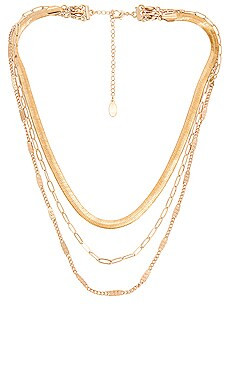 8 Other Reasons X Sofia Richie Paperclip Layered Necklace in Gold from Revolve.com | Revolve Clothing (Global)