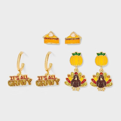 SUGARFIX by BaubleBar Feast Mode Earring Set - Yellow/Green/Red | Target
