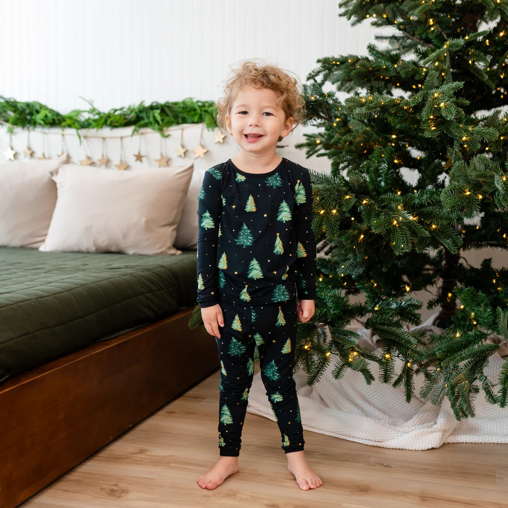 Long Sleeve Pajamas in Twinkle Tree | Kyte Baby