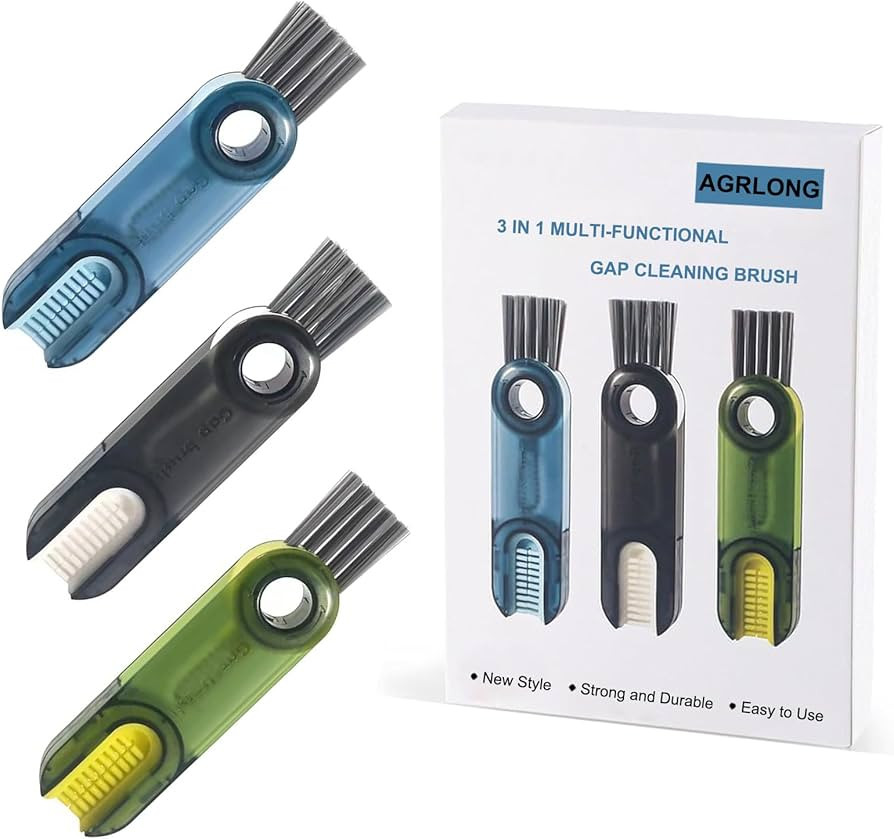 Bottle Brush 3 in 1 Multifunctional Crevice Cleaning Brush for Bottle Gap Tight Spaces Cup Kitche... | Amazon (US)