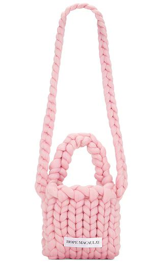 Colossal Knit Crossbody Bag in Pink | Revolve Clothing (Global)