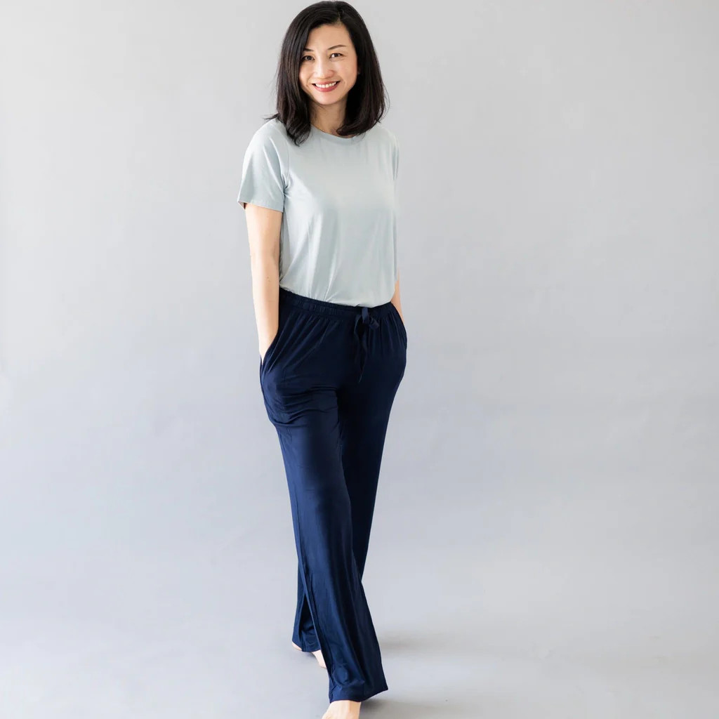 Women's Lounge Pants in Navy | Kyte BABY