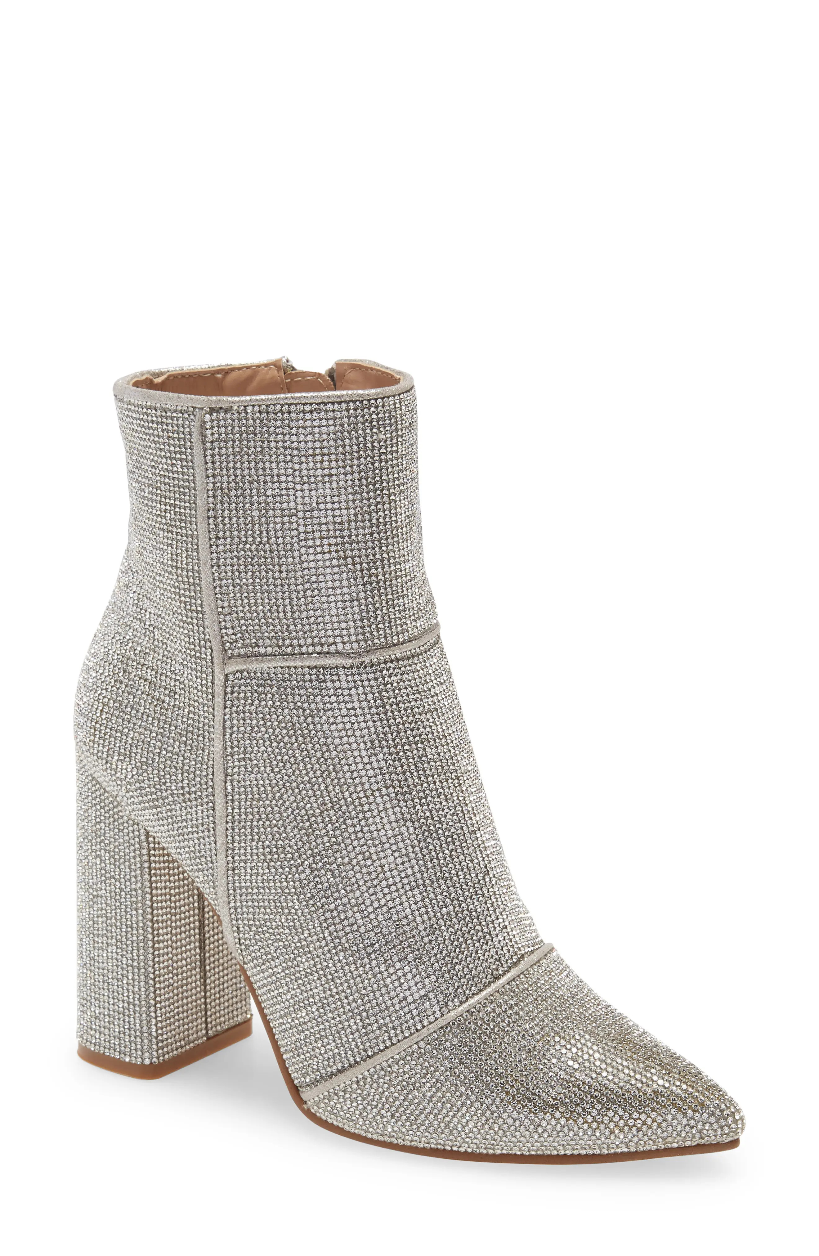 Women's Steve Madden Noticed-R Crystal Bootie, Size 7 M - White | Nordstrom