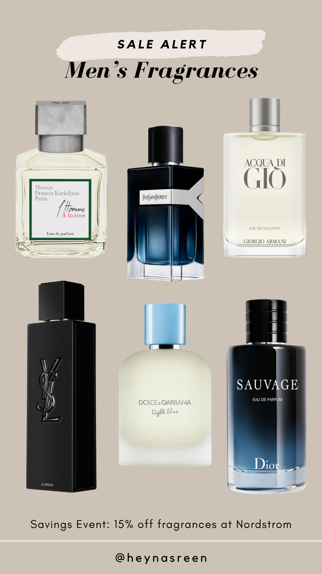These men's fragrances are 15% off at Nordstrom right now! Great gift idea for the holidays. 

 

#LTKGiftGuide #LTKHoliday #LTKMens