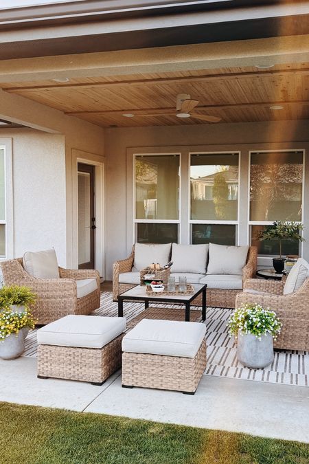 I can’t believe my patio set is from Walmart! It sold out so fast when I shared it but don’t stress! It’s still available in another color way + I rounded up a bunch of similar Walmart patio sets here! 

#LTKHome #LTKSeasonal #LTKSaleAlert
