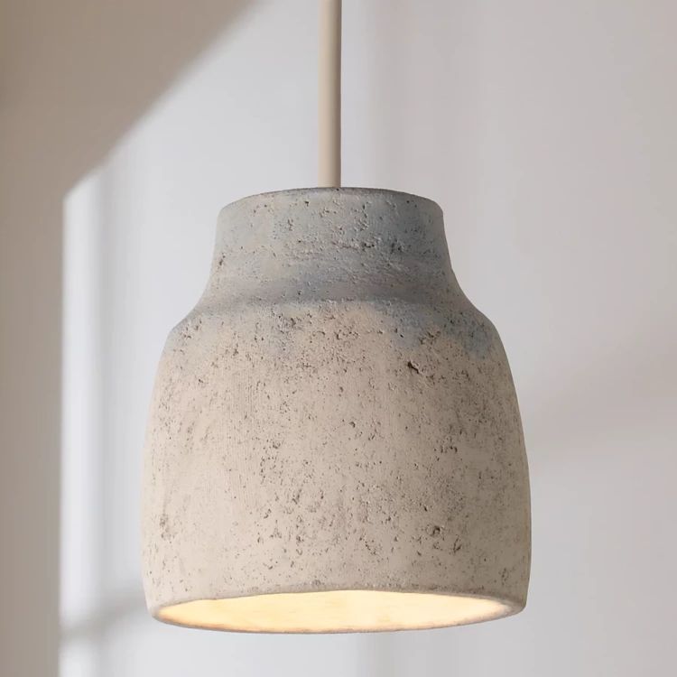Antiqued Gray and Blue Cement Pendant - Large | Shades of Light