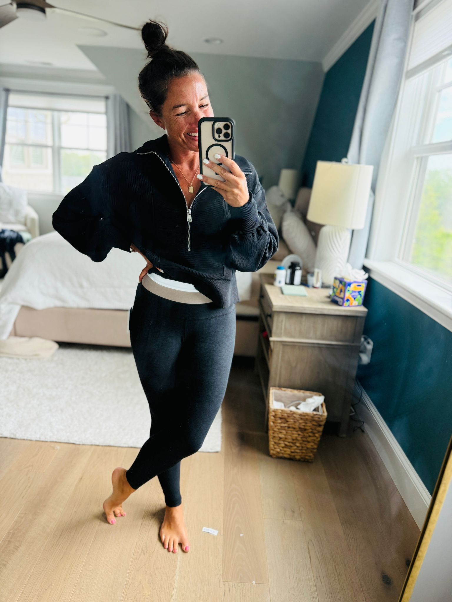 Living in this Half-Zip Sweatshirt and Leggings from Nordstrom lately, and now they’re part of the Anniversary Sale. Cozy, cute, and made for everything from errands to lounging 🛍️🖤✨

Half-Zip Sweatshirt, Nordstrom leggings, Nordstrom Anniversary Sale, comfy outfit, casual activewear, loungewear set, everyday style, fall fashion, athleisure look, women’s wardrobe staples 

 #LTKSeasonal #LTKActive #LTKSaleAlert