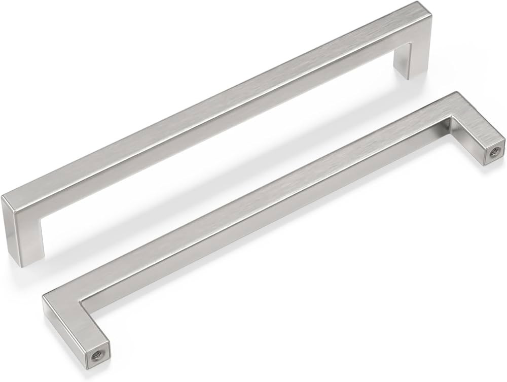 goldenwarm 5 Pack Brushed Nickel Cabinet Pulls Drawer Handles - LSJ12BSS204 Modern Cabinet Handle... | Amazon (US)
