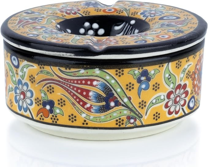 Decorative Ceramic Jar-Colorful Decorative Jar with Lid-Handmade Small Decorative Jar-Windproof U... | Amazon (US)