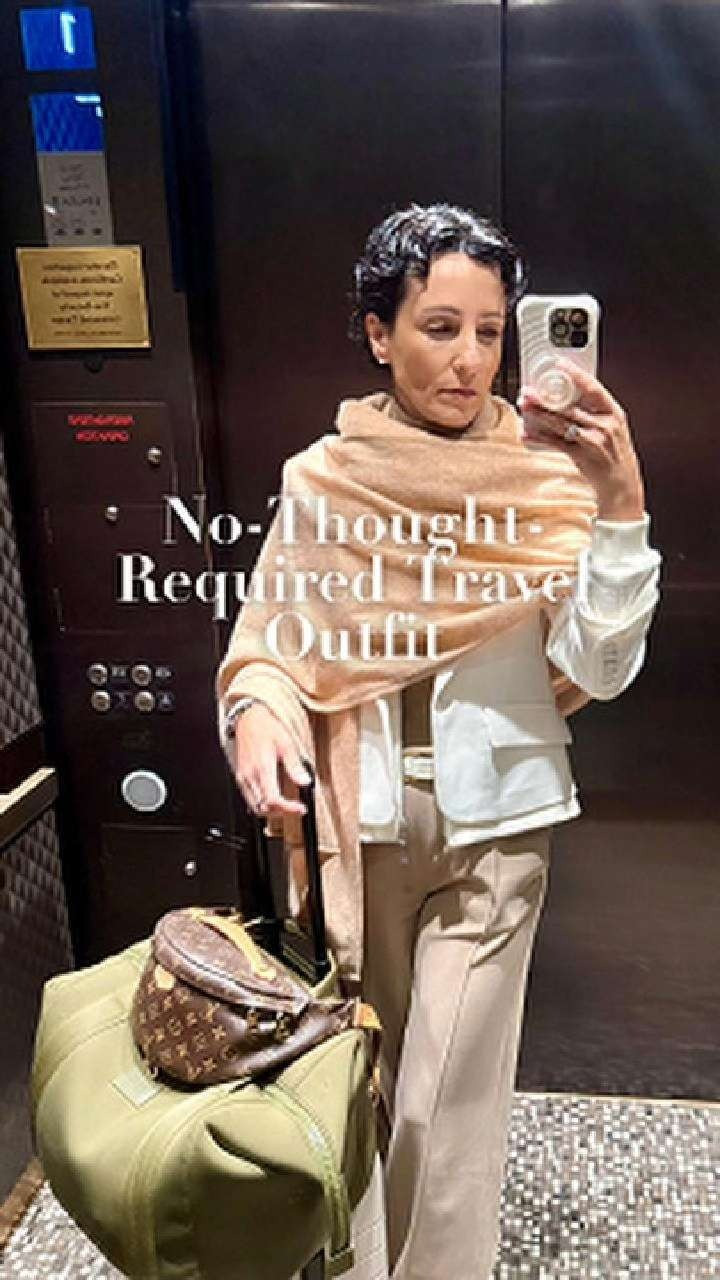 Dropped my girl at the airport, headed to see clients, and wearing what I always reach for when comfort matters most. Easy, polished, and travel-proof — because feelings aside, you still want to feel good in your clothes. 

 #LTKHoliday #LTKgrwm #LTKootd