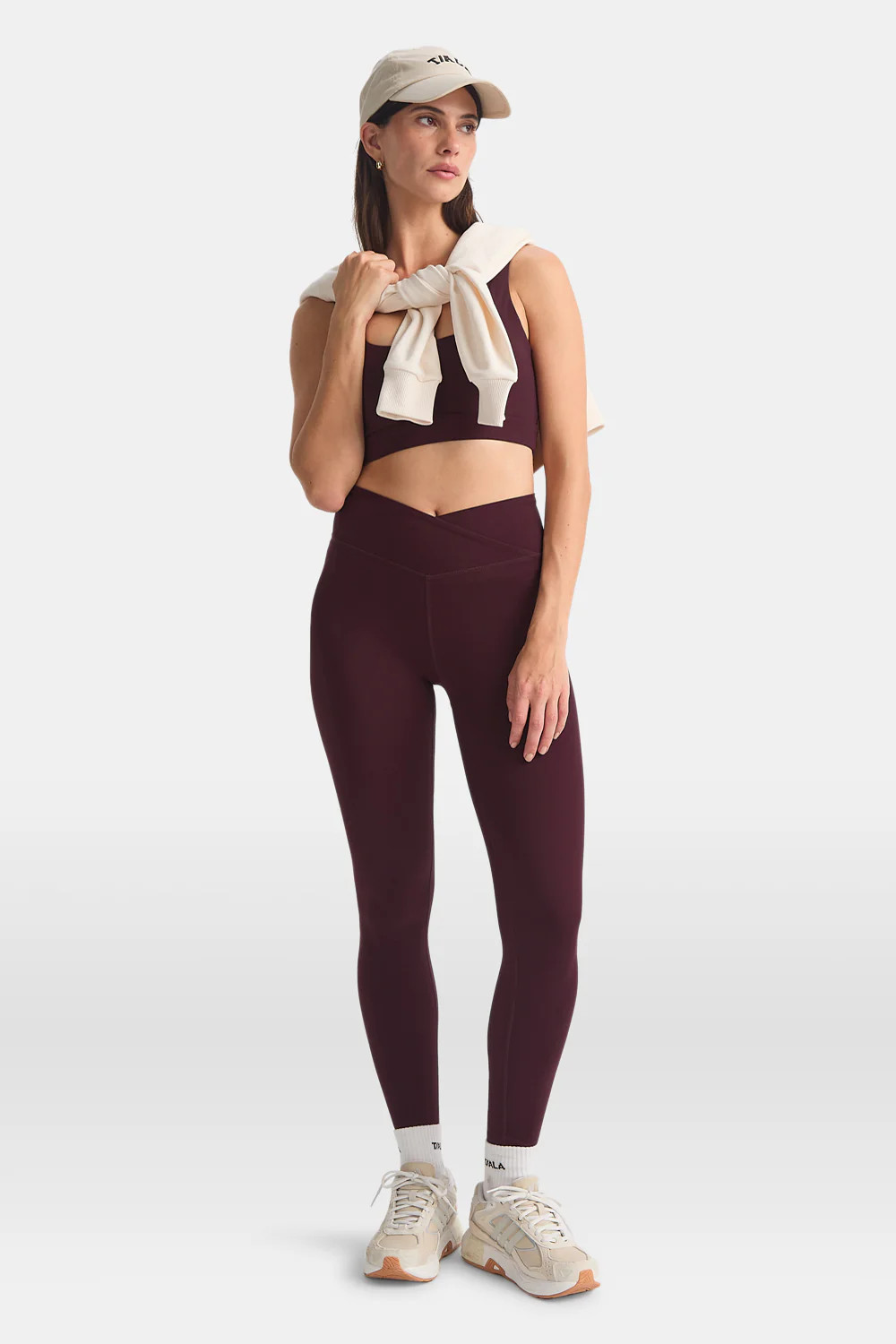 DayFlex Wrap High Waisted Legging - Fig | TALA (UK)