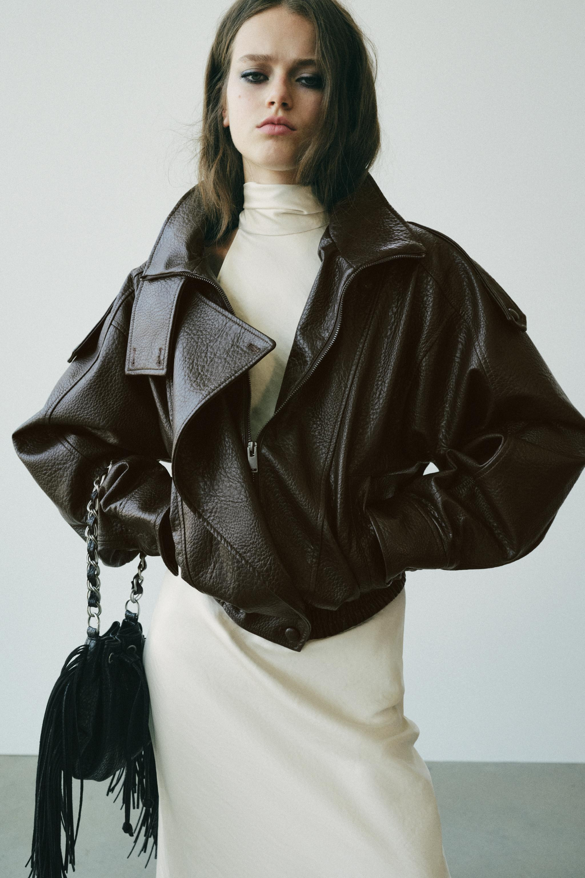 FAUX LEATHER JACKET | Zara US