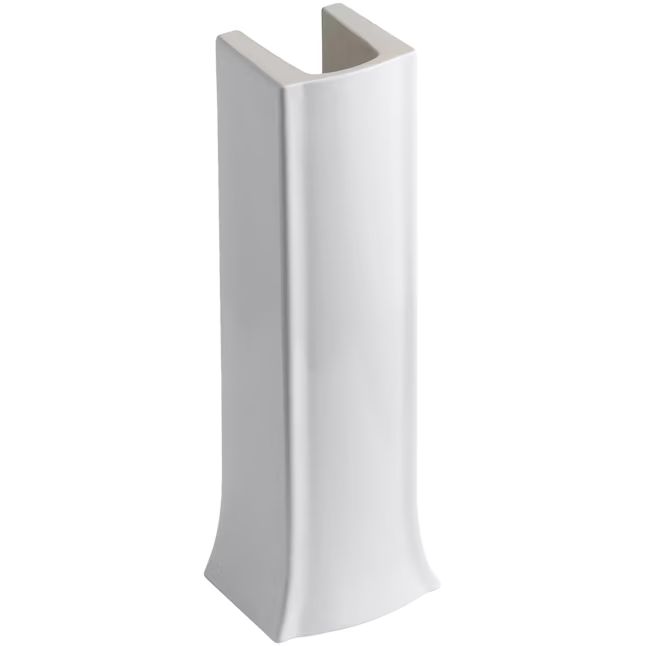 KOHLER Archer White Vitreous China Traditional Pedestal Sink Base (13.4-in x 27.75-in) | Lowe's