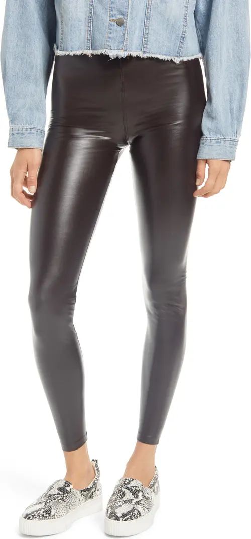 Faux Leather High Waist Leggings | Nordstrom
