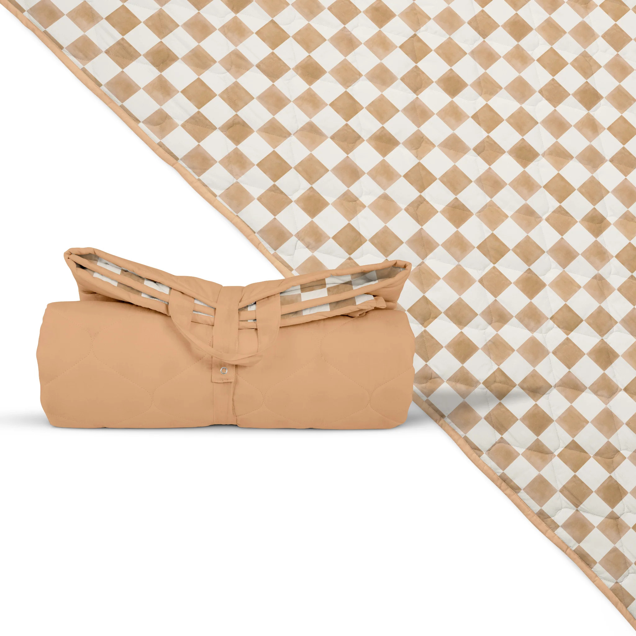 Checker Toffee Picnic Blanket | Toki Mats