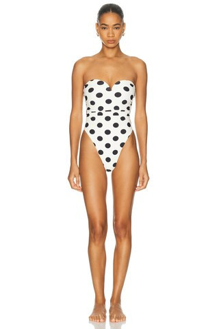 LPA Twyla One Piece in Black,White | FWRD 