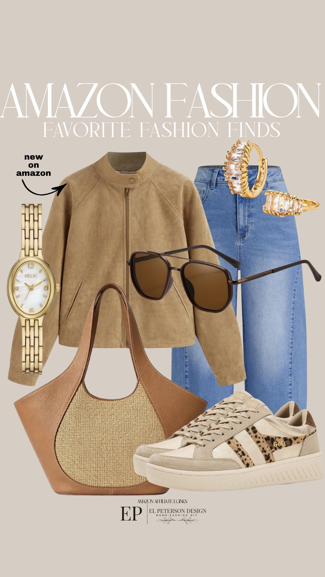 Amazon
Jeans
Jacket
Purse
Sneakers
Watch
Earrings