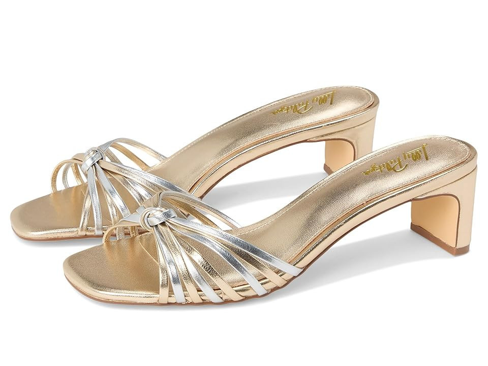 Lilly Pulitzer Cora Sandals Women's Sandals Gold Metallic X Silver Metallic : 9.5 M, Leather | Zappos