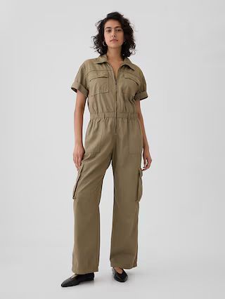 Khaki Utility Jumpsuit | Gap (US)