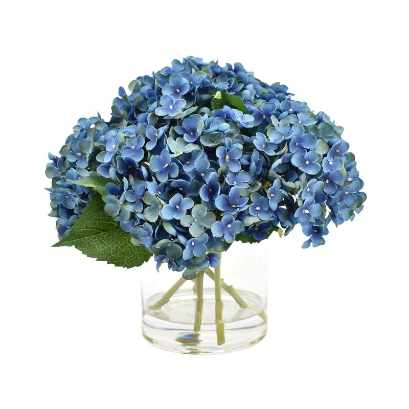 Hydrangea Floral Arrangement in Vase | Wayfair Professional