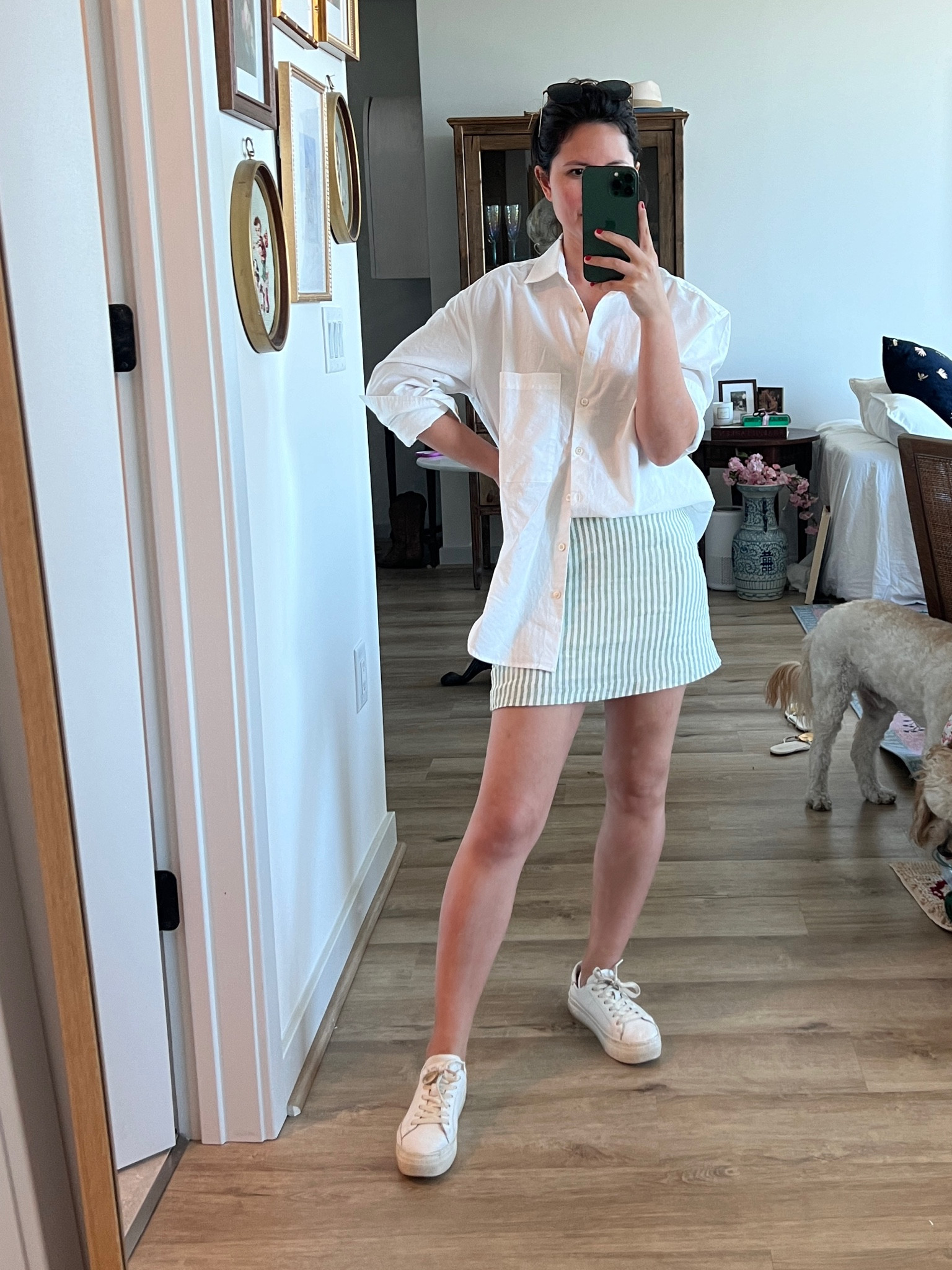 Shirt XS
Skort XXS 

Summer skirt outfit, summer outfit, linen skirt, summer Abercrombie, ayr shirt, perfect white shirt, white button up, button down, white sneakers, soludos, platform sneakers, casual chic 

minimal style, parisian style, aesthetic outfits, summer outfits, style inspo, Washington DC, dc influencer, French girl style, European style, over 30, petite

You’re in the right place if you’re looking for: 
• outfits for a European vacation
• French Girl Style inspo
• Petite friendly finds
• Over 30 outfits 
• Classic / timeless pieces 

#LTKWorkwear #LTKStyleTip #LTKFindsUnder100