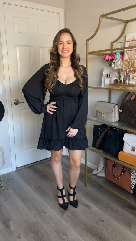 Black dress (wearing small), black studded heels (tts) / Amazon Fashion Finds, Dress Outfit Inspo / #AmazonFashion #Dress #LBD

#LTKfindsunder50 #LTKstyletip #LTKVideo