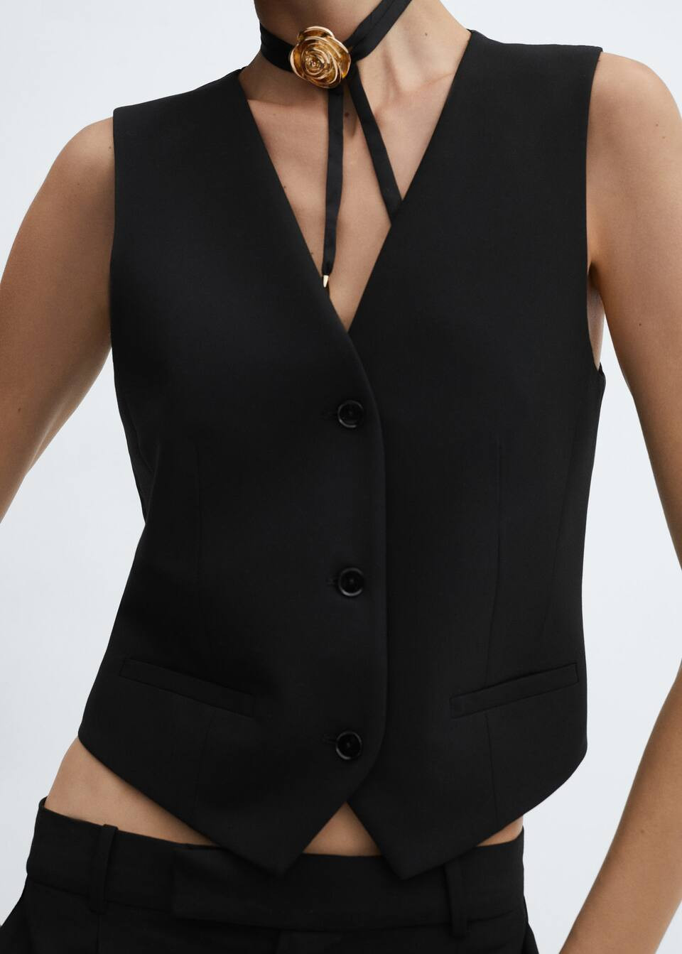 Suit waistcoat with buttons -  Women | Mango United Kingdom | MANGO (UK)