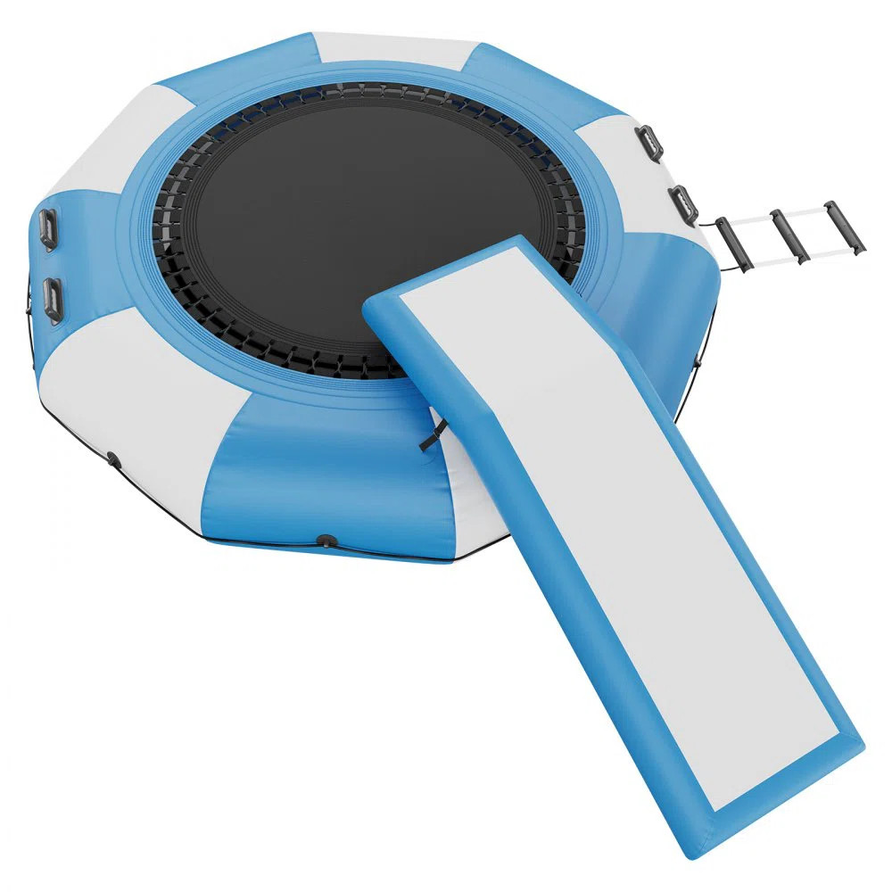 Inflatable Water Bouncer, 10ft Recreational Water Trampoline, Portable Bounce Swim Platform | Wayfair North America