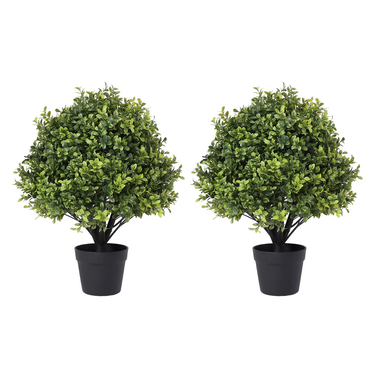 Guttenberg Faux Boxwood Topiary in Pot (Set of 2) | Wayfair North America