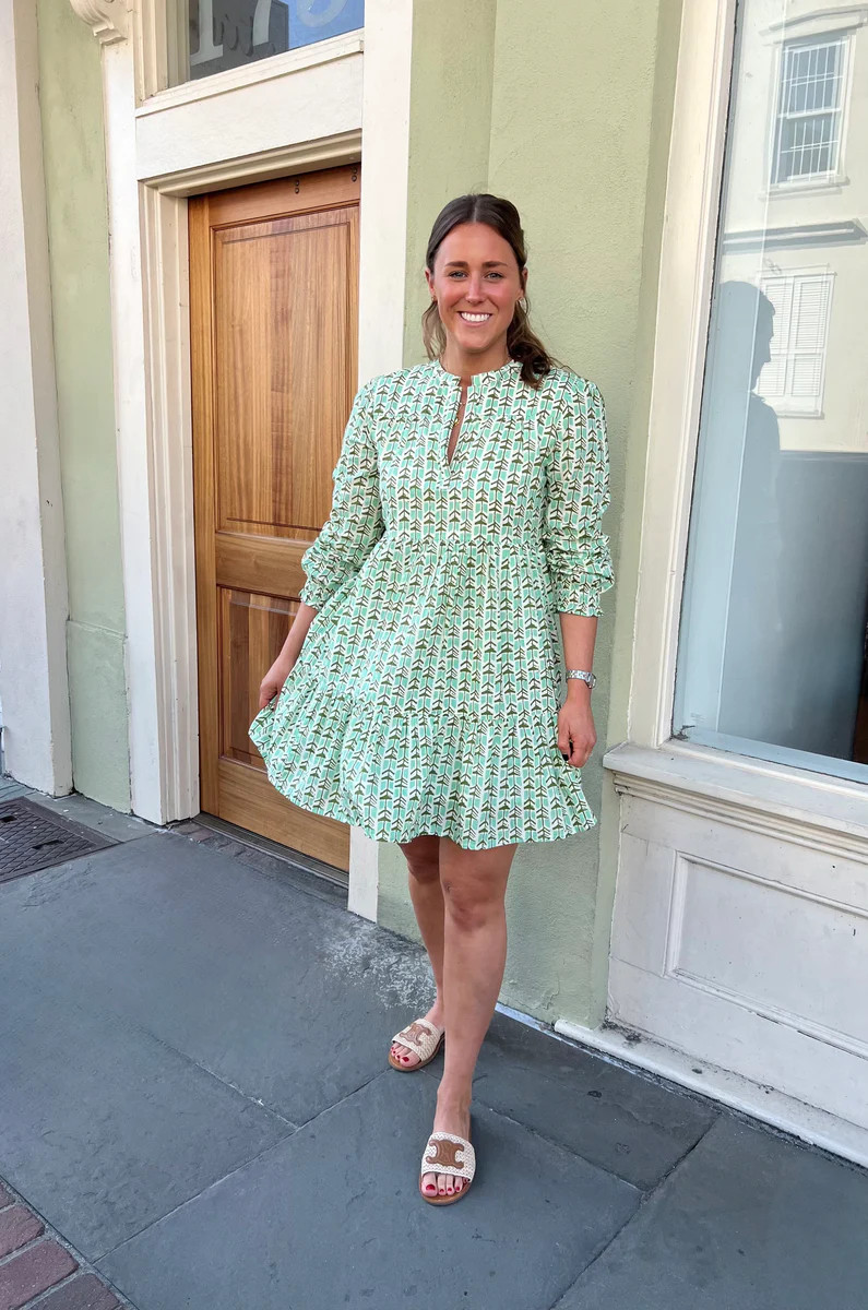 Folly Mini Dress Pistachio | Madison Mathews
