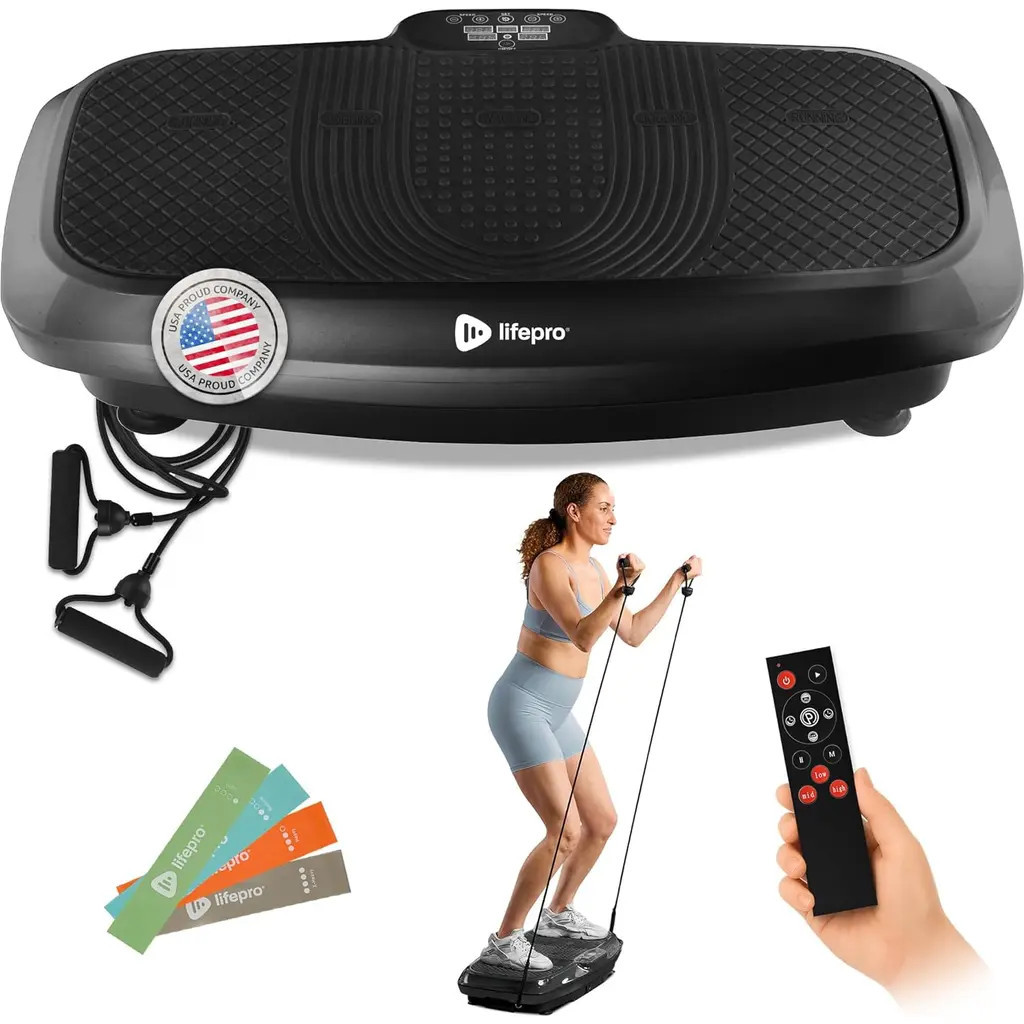 Lifepro Turbo 3D Vibration Plate Exercise Machine with Magnetic Acupoints in Black at Nordstrom | Nordstrom