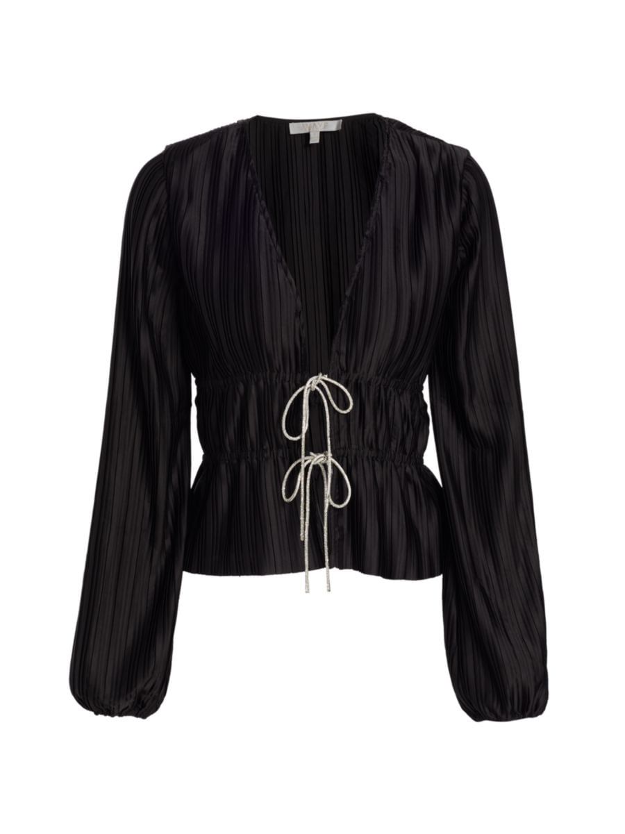 Payton Tie-Front Blouse | Saks Fifth Avenue