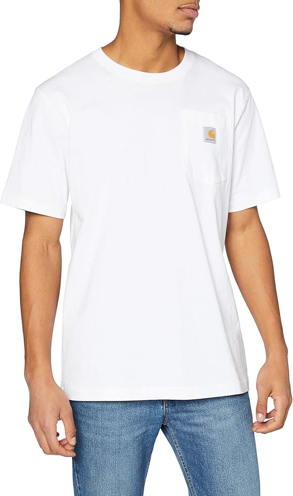 Carhartt Men's Relaxed Fit Heavyweight Short-Sleeve Pocket T-Shirt | Amazon (US)