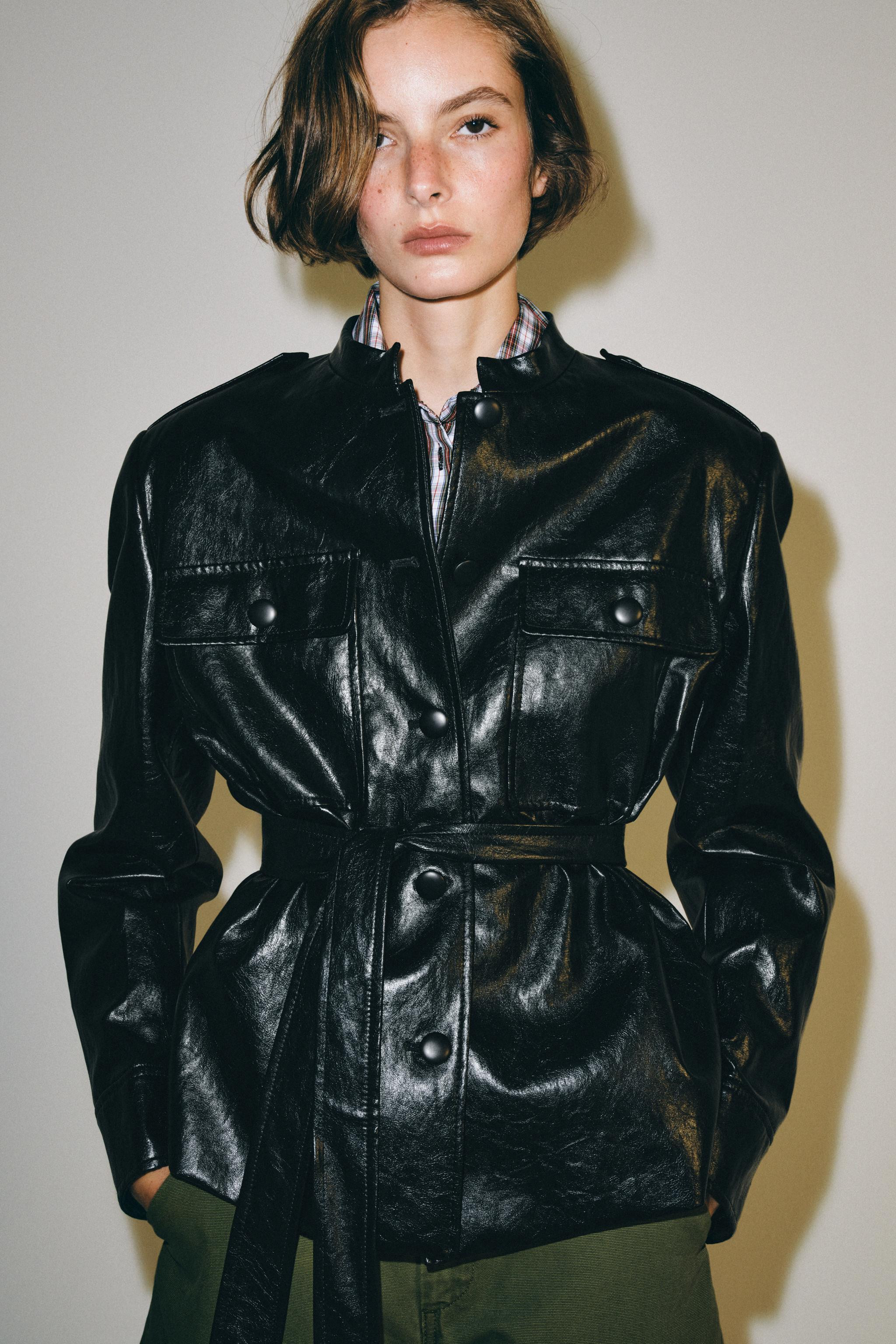 ZW COLLECTION FAUX LEATHER JACKET | Zara US