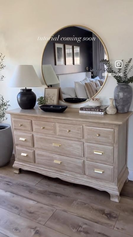 I refinished this dresser and I’m so happy with the results! I gave it a natural oak wood like finish with only paint and a wood graining tool! No sanding involved. Find everything i used to achieve this look here! 

#LTKhome #LTKunder50 #LTKFind