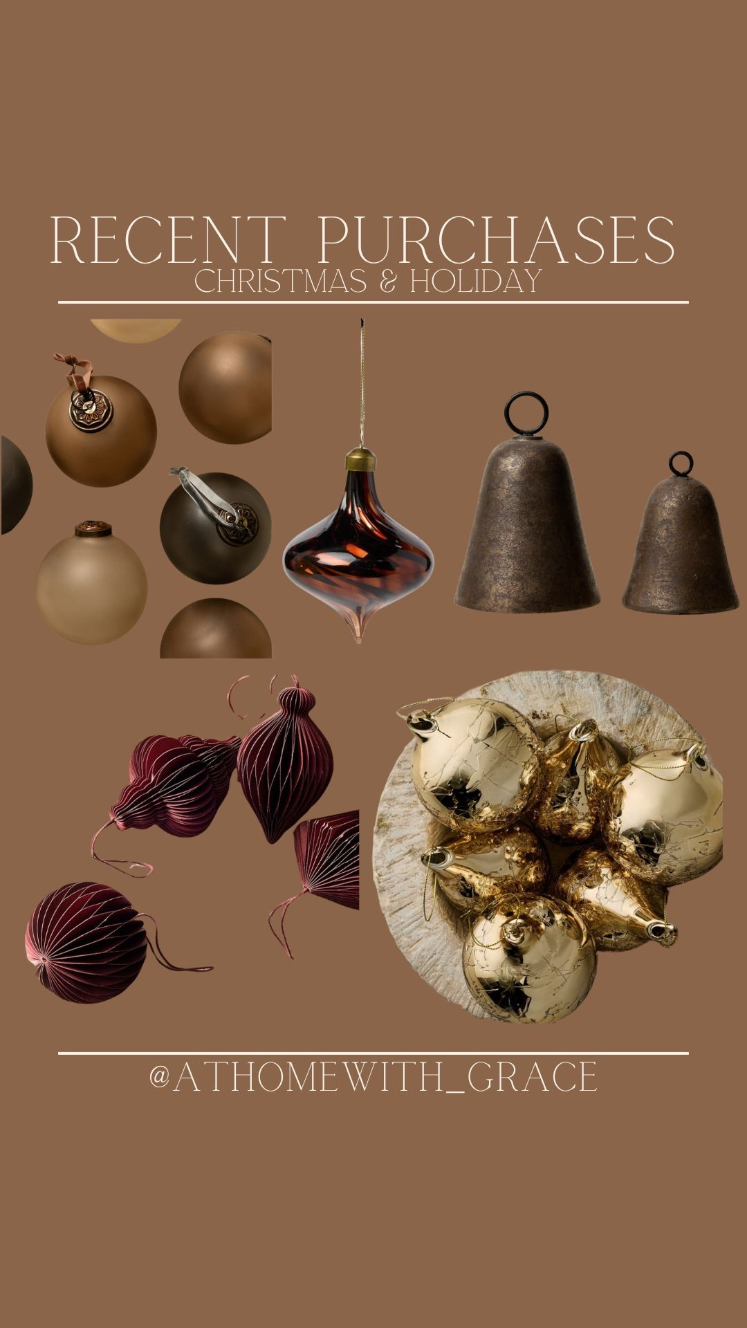 Recent Christmas and holiday purchases. Earthy Christmas. Elevated holiday. Christmas ornaments  

#LTKSeasonal #LTKHome