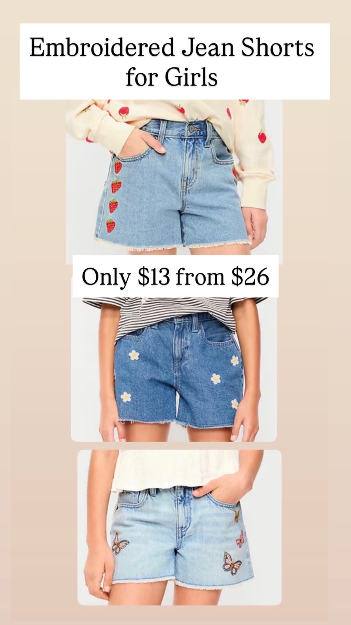 Embroidered shorts for girls are on sale 🩷

#LTKKids #LTKSaleAlert