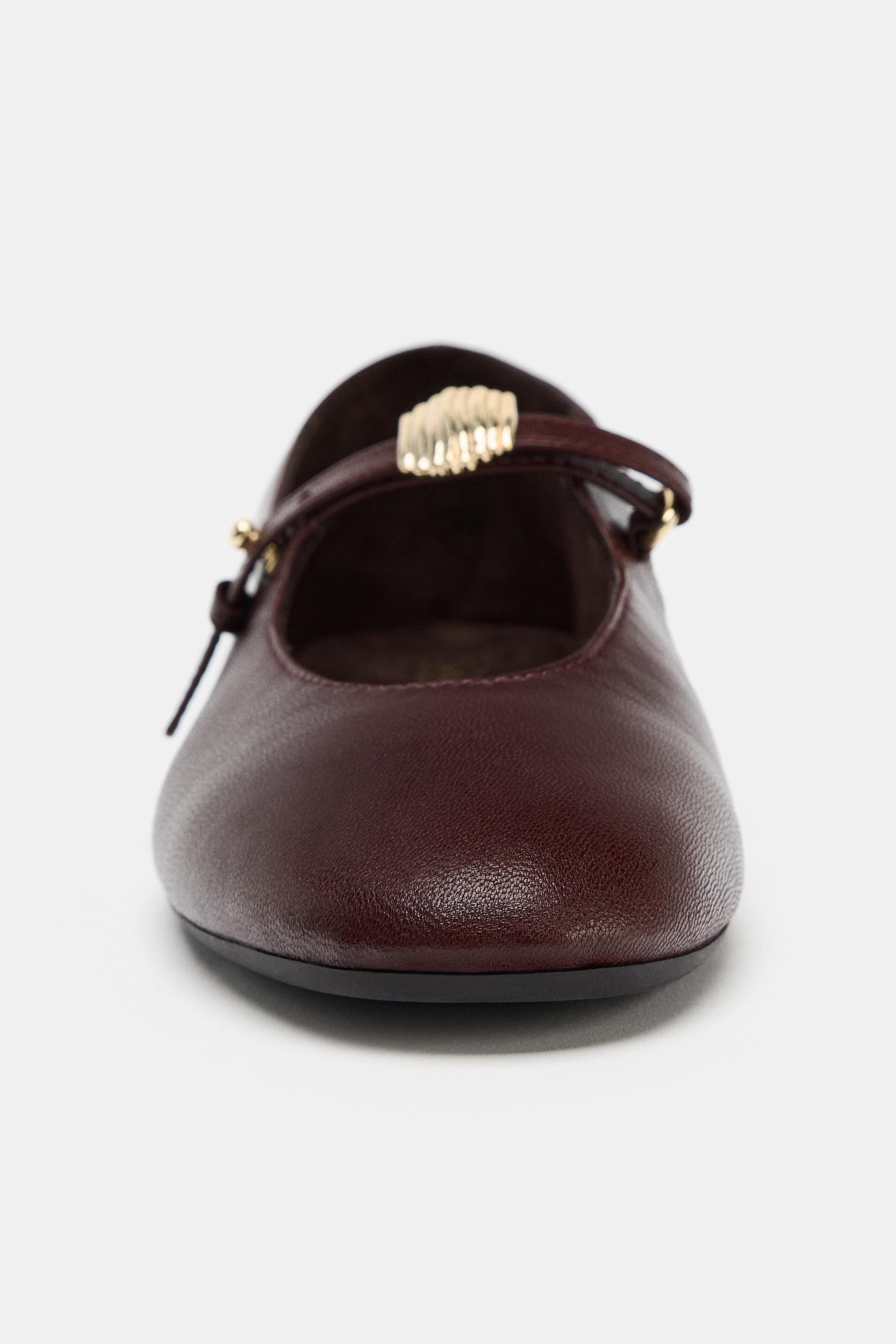 BALLERINA AUS SOFT-LEDER | Zara DE