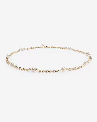 Pearl Chain Link Waist Belt | Express