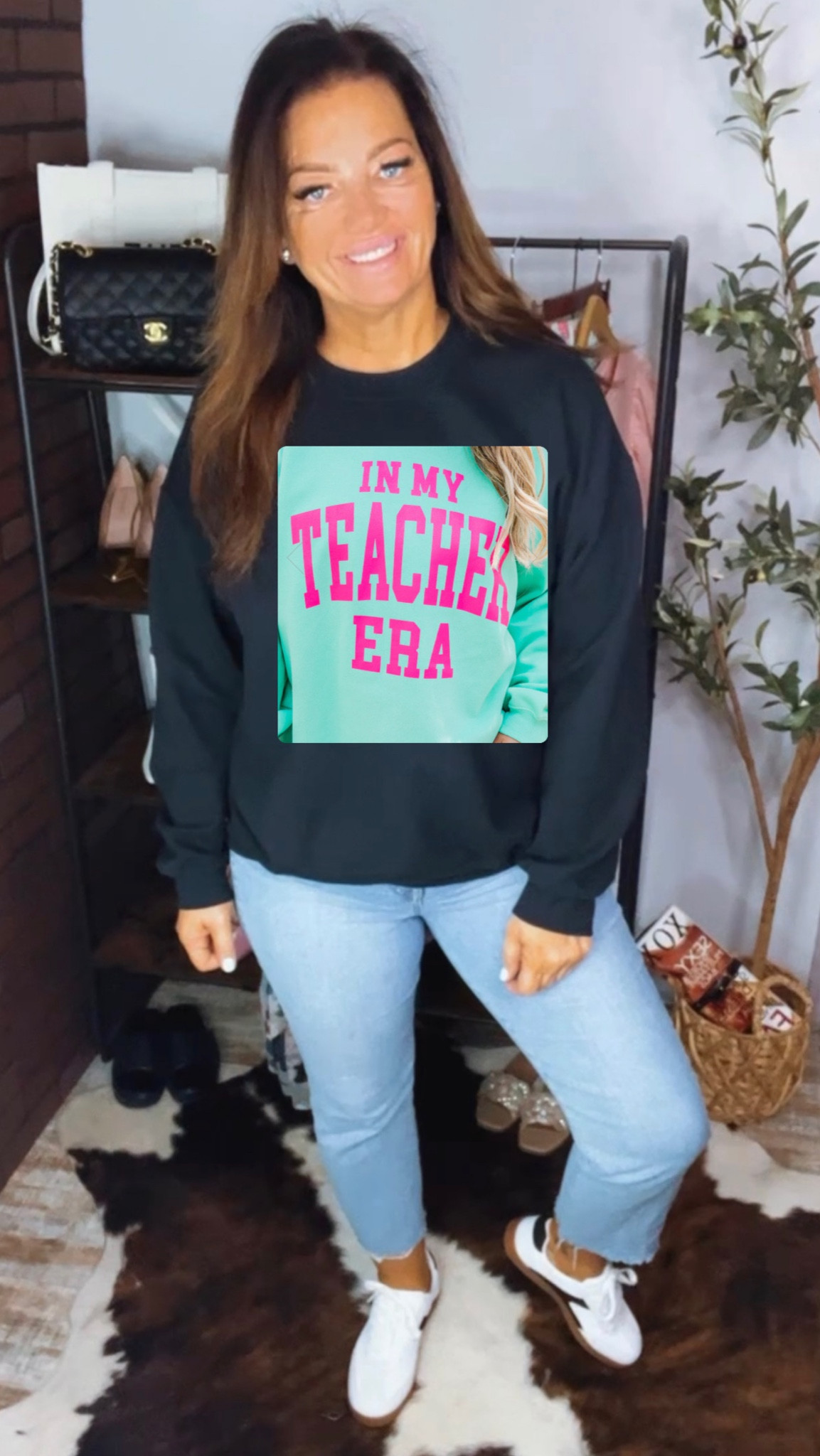 Another teacher #ootd. I’ve attached a teacher option, since my sweater shirt is just my schools logo. #grwm 

#LTKstyletip #LTKmidsize #LTKSeasonal